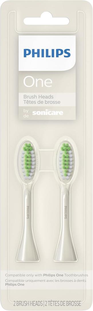 Philips One by Sonicare 2pk Brush Heads, White BH1022/07