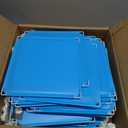 Portable Closet 6 Cube Closet Organizer and Storage Shelf Bookcase with Metal Hammer, Organizer Cabinet for Kids, Bedroom, Bathroom, 11.8 x 11.8 x 11.8 Inch, Blue