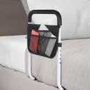 Bed Rails for Elderly Adults Safety - Adjustable Bed Assist Rail for Seniors - Stable Beds Side Rails with Storage Bag & Fixing Strap, Fit King Queen Full Twin