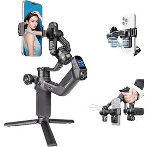 FeiyuTech SCORP Mini 3 Gimbal Stabilizer for Smartphone, Built-in AI Tracking Module & Cooling Fan, 2KG Payload 3-Axis Phone Gimbal with Integrated Grip Design, Gimbal Stabilizer for iPhone & Android