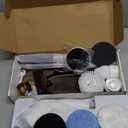 Electric Spin Scrubber, Dreazu IPX7 Shower Scrubber with 7 Replaceable Brush Heads & Retractable Handle, 2-Speed Adjustable Shower Cleaner for Bathroom,Toilet, Bathtub, Kitchen, Tile Floors (White&Black)