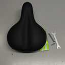 Xmifer Oversized Bike Seat, Comfortable Bike Seat - Universal Replacement Bicycle Saddle - Waterproof Leather Bicycle Seat with Extra Padded Memory Foam - Bicycle Seat for Men/Women (Black)