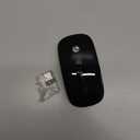 RAPIQUE Bluetooth Wireless Mouse - (BT5.1+USB) Slim Dual Mode Computer Mice with Quiet Click, Low Power, and 1600 DPI, Portable Mouse for MacBook, Laptop, iPad Pro/Air, Surface Pro (Black)