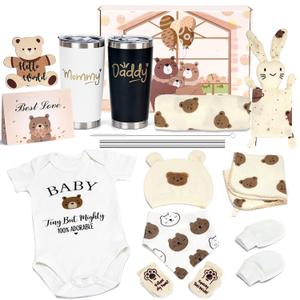 16pcs Gender Reveal Gift, Baby Shower Gifts and Pregnancy Gift for New Parents, New Mom Care Package, First Time Moms Gift Box, New Mom Gift for Expecting Mom, Baby Welcome Box, Newborn Gift Set