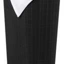 Mind Reader 40L Slim Laundry Hamper, Clothes Basket, Lid, Linen Design, Plastic, 18.5L x 10.75W x 23.5H, Black