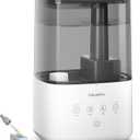 FABULETTA Humidifiers for Bedroom, 4.5L Warm and Cool Mist Humidifier Large Room for Home, Top Fill Room Humidifier with 45H Runtime, 3 Mist Levels, Essential Oil Diffuser, Quiet Sleep Mode  Timer