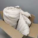 Bedsure Queen Comforter - Comforters Queen Size for All Season, Ultra-Soft Down Alternative & Prewashed Duvet Insert with 4 Tabs - Machine Washable, Linen, 88x88 Inches