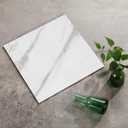 Peel and Stick Bathroom Floor Tiles Marble Look 12"x12" White Waterproof and Self Adhesive Vinyl Flooring for Kitchens, Living Rooms, Dining Room (20Pack, 5015White)