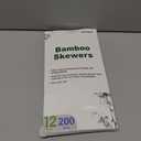 200PCS 12 inch Bamboo Skewers for Wooden Sticks BBQAppetiserFruitCocktailKabobChocolate FountainGrillingKitchenCrafting and Party. =3mm, More Size Choices 6"/8"/10"/12"/36"