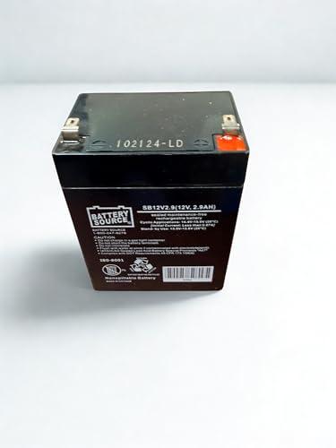 Chrome Battery Source 12V 2.9AH AGM, Rechargeable Replacement