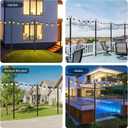 SINLEY 6 Pack String Light Poles,10 Ft Metal Poles with Fork for Outdoor String Lights,Outdoor Light Poles with Fork,Poles/Post/Stand for Outside,Patio,Deck (6 Pack 10FT String Light Pole)