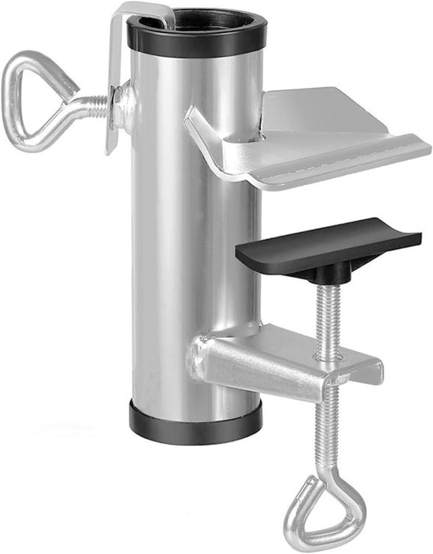 Patio Umbrella Holder Deck Umbrella Clamp Heavy Duty Steel Patio Umbrella Clamp Bench Buddy Deck Umbrella Stand Fixed Clip for Deck,Bleachers,Tailgates,Railing,Boats,Poles,Fences,Picnic Table (Silver) Patio Umbrella Holder Deck Umbrella Clamp Heavy Duty Steel Patio Umbrella Clamp Bench Buddy Deck Umbrella Stand Fixed Clip for Deck,Bleachers,Tailgates,Railing,Boats,Poles,Fences,Picnic Table (Silver)