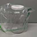 kitchentoolz 1 Gallon Glass Jar with Lid  Large Gallon Mason Jar with Lid for Sourdough Starter, Kombucha, Sun Tea, Pickling, and Storage Jug  Made in the USA (Clear)