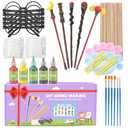 Amazon.com: Col-Pary DIY Magic Wand Making Kit, Painting Art Craft Set, Wizard Glasses for School Activities Supplies,Kid Gift,Student Rewards,Magic Birthday Party,Halloween Dcor, 63 PCS in All : Toys & Games