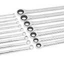 GEARWRENCH 17 Pc. GearBox 12 Pt. XL Double Box Ratcheting Wrench Set, Metric - 85989