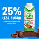 Orgain Organic Kids Nutritional Protein Shake, Chocolate, Healthy Kids Snacks, 8g Dairy Protein, 3g Fiber, 22 Vitamins & Minerals, No Soy Ingredients, Gluten Free, Non-GMO, 8.25 Fl Oz (Pack of 12)