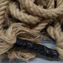 Twisted Manila Rope 1-1/2 in x 50 ft Natural Thick Hemp Rope for Railing Docks Tug of War Decorating Crafts Nautical Landscaping Swing Hammock