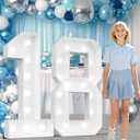Ledido 4FT Marquee Light Up Numbers 18, Marquee Numbers 4 Feet Tall for Birthday, Anniversary, Graduation Party Decorations, Big 18th Birthday Number for Party Decor, Cool White Large Lighted Number 18