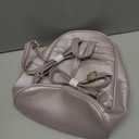 I IHAYNER Girls Fashion Backpack Mini Backpack Purse for Women Teenage Girls Purses PU Leather Pompom Backpack Shoulder Bag