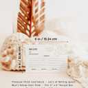 5 x Recipe Cards, 4x6 Premium Recipe Cards for Bridal Shower and Weddings, Double-Sided, 50 Pack, Beige