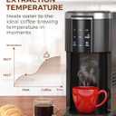 COWSAR Commercial Single Serve Coffee Maker, K Cup Coffee Brewer for Capsule and Ground Coffee, Capsule Coffee Machine with 40 Oz Water Tank, Instant-Heat, 5 Brew Sizes Up To 14 Oz, Classic Black
