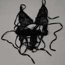 Avidlove Women One Piece Lingerie Sexy Lace Bodysuit Deep V Teddy Babydoll Nightgown XS