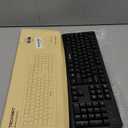 TECKNET Wireless Keyboard, 2.4G Silent Full-Size USB Keyboard with Number Pad, Ergonomic Keys & Adjustable Feet, Compatible with Laptop, PC, Desktop, Notebook, Windows 11/10/8/7 Black