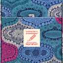 Pencil Case Holder Slot - Holds 202 Colored Pencils or 136 Gel Pens with Zipper Closure - Large Capacity Polyester Pen Organizer for Watercolor Pens or Markers - Perfect for Artist Blue Impression