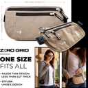 Money Belt for Secure Travel - RFID Blocking Slim Passport Holder - Hidden Waist Pouch for Cash, Credit Cards, Documents - Concealable Under Clothes, Water-Resistant Slim Fanny Pack for Men and Women