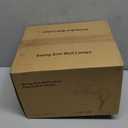 Swing Arm Wall Sconces, Plug-in Wall lamp,Bedroom Wall lamp  White Fabric Shadewith dimmable Switch and USB Charging Port, Suitable for Bedside, Living Room, Reading (Golden)