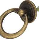 binifiMux 8pcs Antique Vintage Cabinet Drawer Cupboard Dresser Furniture Drop Ring Knobs Pulls Handles,Bronze, Single Hole