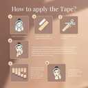 CureTape Beauty Kinesiology Tape | Anti-Wrinkle Face Tape | Face Lift Tape for Toning, Firming & Tightening The Skin (Light Beige, 1'' X 16'.)