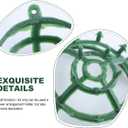 Cabilock Wedding Grass Half Ball Shelf Decorative Flower Arrangement Holder Props 2 Inch Floral Cage for Artificial Flowers Centerpiece Stand for Home Office Party Decor