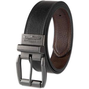 Levis Mens 2-in-1 Reversible Belt  Everyday Casual Jean Style (Regular & Big & Tall Sizing) (34, Black/Brown Laminate)