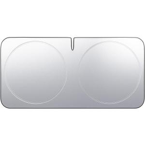 Lamicall Car Windshield Sun Shade - [4 Layers Nano Coating][Light and Thin] Foldable Front Window Sunshade, UV Block, Auto Interior Protection, 64"x32" Windshield Cover for Medium Sedan, SUV (Medium)