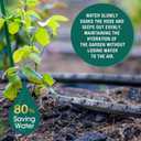 Soaker Hose - Flat Soaker Hose 150 FT for Garden Beds, Garden Soaker Hoses with Heavy Duty, Double Layer Sprinkler Drip Soaker Hoses 2 Pack