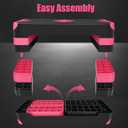 Adjustable Workout Aerobic Stepper in Fitness & Exercise Step Platform Trainer 3 settings adjustable height 4-6-8