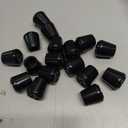 Chair Leg Tips Caps Non-Slip Rubber Leg Tips 1” Inner Diameter Furnigear -Black Chair Leg Floor Protectors Round, 16 Pack