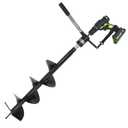 Auger Post Hole Digger 8" Wide 32" Deep - Earth Auger - Trench Digger - Hole Digger Tool for Fence Posts - Electric Post Hole Digger Handles