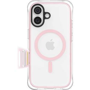 ORNARTO Air Case for iPhone 17 Clear | Military-Grade Drop Protection | Camera Control Button | Compatible with MagSafe | Built-in Air Phone Cover - Pink