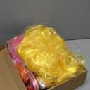 36 Pcs Colored Wig Set with 12 Pcs Wig Caps and Heart Shape Sunglasses, Long Curly Wigs to Short Bob Hair Wigs for Bachelorette Parties