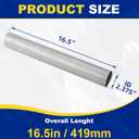 2.375" x 16.5" Length Universal Exhaust Flex Pipe, 2.375 Inch ID Flexible Exhaust Pipe
