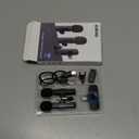 2 Pack Wireless Lavalier Microphone for iPhone iPad and Android Phone, Lapel Mic Plug and Play Wireless Mic Noise Reduction Mini Microphone for Video Recording Interview Podcast Vlog YouTube Tiktok (Without Case, Black)