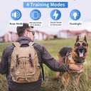 Dog Shock Collar with Remote Control - Rechargeable Dog Training Collar, IPX7 Waterproof E Collar for Dogs with 4 Safe Modes Flashlight Beep Vibration Shock Ideal for All Dog Sizes (8-150lbs)