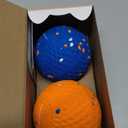 2 Pack Interactive Dog Balls - Auto Moving Bouncing Vibrating Washable Dog Toys for Large Medium Dogs, Type-C Rechargeable, Blue and Orange, Grid Pattern