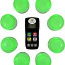 Trebisky Wireless Buzzer System for Game Show 8 Players Jeopardy Quiz Bowl Answer Buzzer w/ Light, Sound for Classroom Educational Learning Family Feud Adult Trivia Game Night Lockout, Back to School