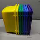Zonon 12 Pcs Plastic Cubby Storage Bins, Mixed, 11.61 x 7.68 x 4.92