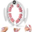 Anti Cellulite Roller & Lymphatic Drainage Massager | Deep Tissue Fascia Blaster & Muscle Roller | Tool for Sore Arms, Legs, Shoulders, Stomach & Buttocks (Pink)