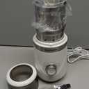 SHARDOR Electric Super Silent Blade Coffee Grinder, Timed Grind Control Rotary Knob, Adjustable Coarse to Fine for Coffee Beans, Spices & Herbs, with 2 Removable Stainless Steel Bowl, White