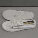 Women's Slip On Canvas Sneaker Low Top Casual Walking Shoes Classic Comfort Flat Fashion Sneakers (8, White)